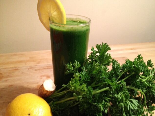 cocktail of parsley and aloe to increase potency