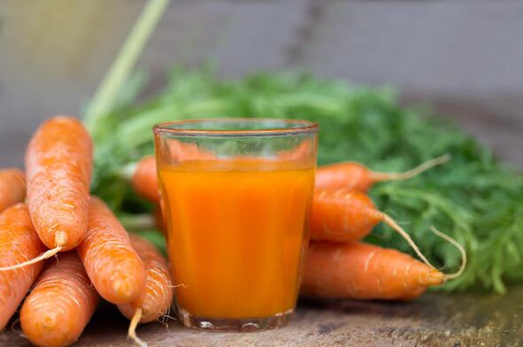 Carrot juice is used by men to stimulate sexual function