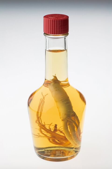 Natural aphrodisiac that improves a man's sex life - tincture with ginseng root