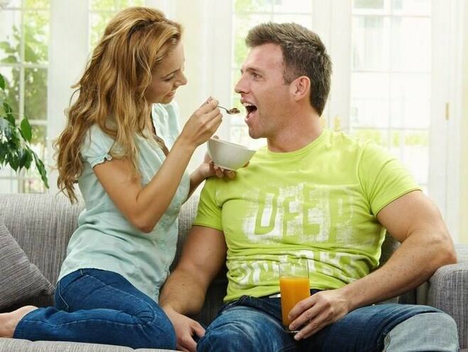 For good effect, men need to eat properly