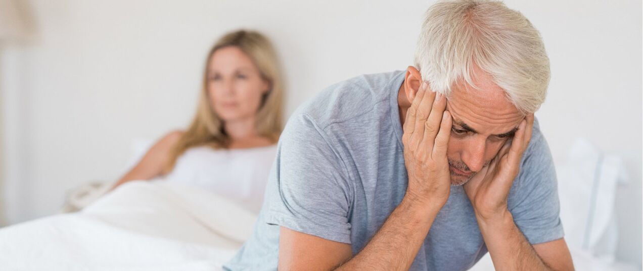 Erectile dysfunction in a man
