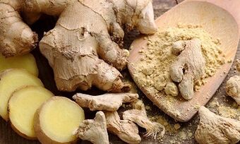 Benefits of ginger roots on potential